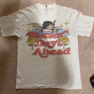 Better Days Ahead White Graphic Tee